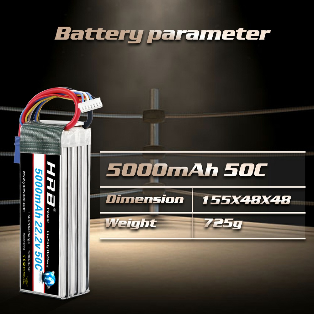 6S Lipo Battery 22.2V 5000Mah - HRB 6S Lipo аккумулятор 22,2 В