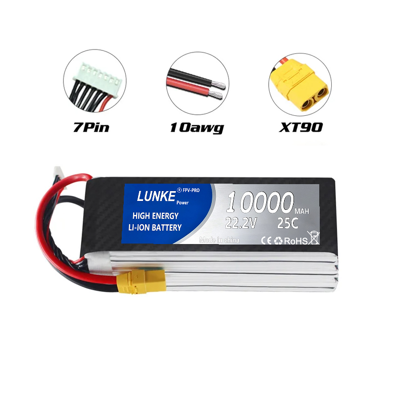 Литий-полимерные аккумуляторы  – обзор и цена 6S Lipo Battery 22.2V 5000Mah