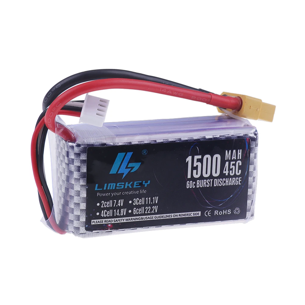 2S 3S 4S 6S Lipo Батарея 7,4 В – обзор и цена 4S Lipo Battery 14.8V 6000Mah