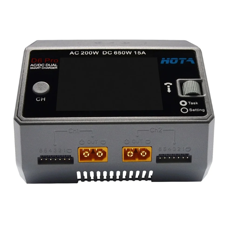 Зарядное устройство-разрядник  – обзор и цена Hota D6 Pro Dual Lipo Charger