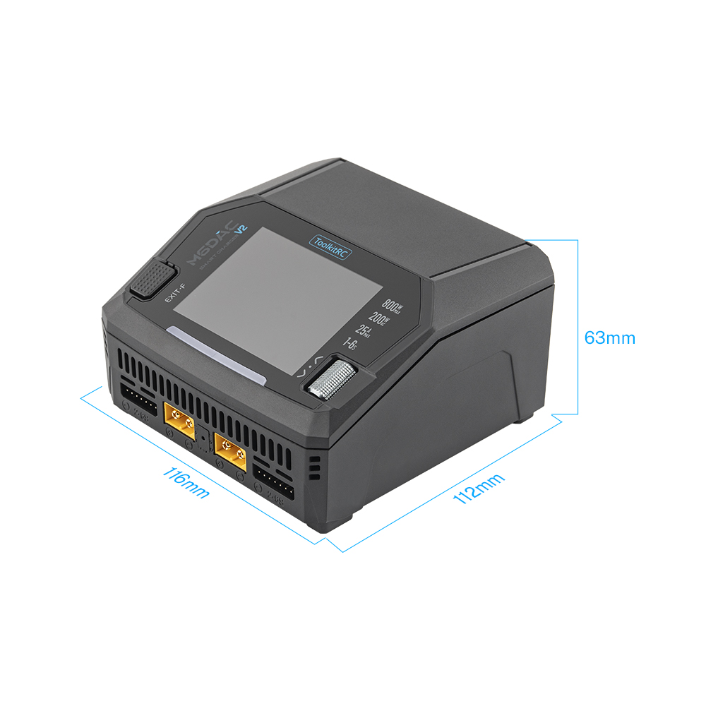 ToolkitRC M6DAC Pro AC300W M6D – обзор и цена Toolkitrc M6Dac Smart Charger