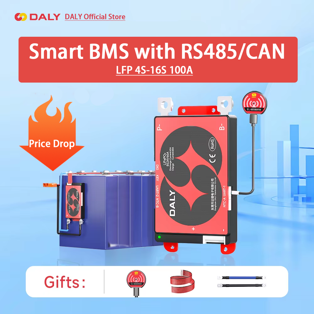 Умная плата BMS Daly для LiFeP – обзор и цена Lifepo4 12V 100Ah Bms Bluetooth
