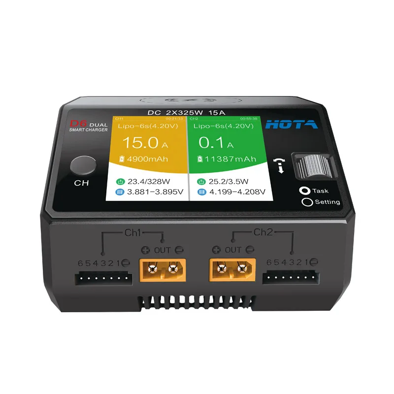 Умное зарядное устройство Hota – обзор и цена Hota D6 Pro Dual Lipo Charger