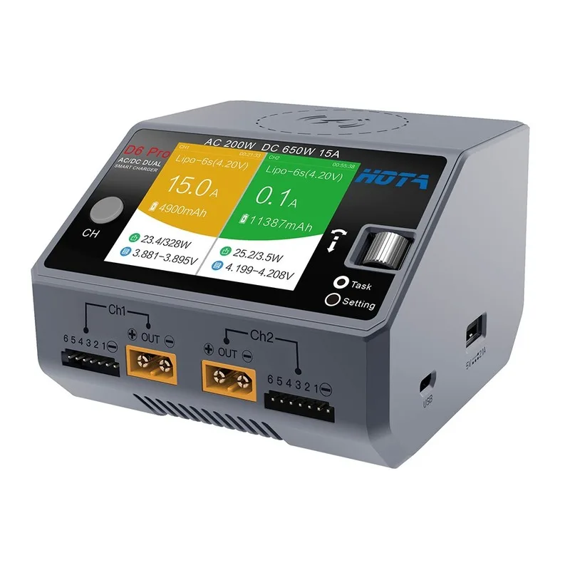 Умное зарядное устройство Hota – обзор и цена Hota D6 Pro Dual Lipo Charger