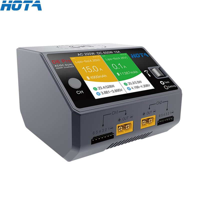 HOTA D6 Pro черный AC 200 Вт D – обзор и цена Hota D6 Pro Dual Lipo Charger